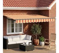 vidaXL Electric Retractable Awning Multicolour 3.5 x 2 m
