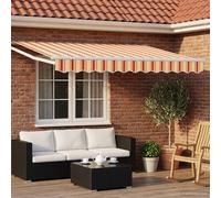 vidaXL Electric Retractable Awning Multicolour 3.5 x 2 m
