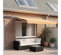 vidaXL Electric Retractable Awning Sand 3.5 x 2.5 m