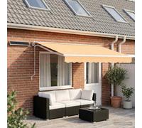 vidaXL Electric Retractable Awning Sand 4 x 2 m