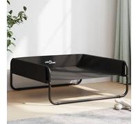 Elevated Dog Bed Anthracite Oxford Fabric and Steel