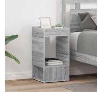 vidaXL End Table 2 pcs Grey Sonoma 30 x 30 x 56 cm Engineered Wood