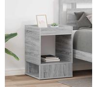 vidaXL End Table 2 pcs Grey Sonoma 40 x 40 x 56 cm Engineered Wood