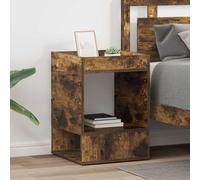 vidaXL End Table 2 pcs Smoked Oak 40 x 40 x 56 cm Engineered Wood