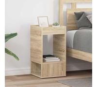 vidaXL End Table 2 pcs Sonoma Oak 30 x 30 x 56 cm Engineered Wood