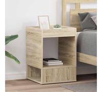 vidaXL End Table 2 pcs Sonoma Oak 40 x 40 x 56 cm Engineered Wood