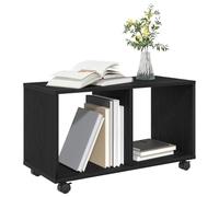 vidaXL End Table Black Oak 72 x 33 x 42.5 cm Engineered wood