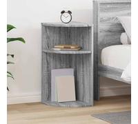 vidaXL End Table Grey Sonoma 29.6 x 29.6 x 60 cm Engineered Wood