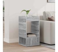 vidaXL End Table Grey Sonoma 30 x 30 x 56 cm Engineered Wood