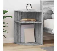 vidaXL End Table Grey Sonoma 39.7 x 39.7 x 60 cm Engineered Wood