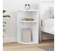 vidaXL End Table High Gloss White 29.6 x 29.6 x 60 cm Engineered Wood