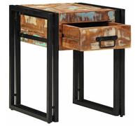 vidaXL End Table Other 40 x 40 x 50 cm Solid reclaimed wood and Metal