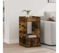 vidaXL End Table Smoked Oak 30 x 30 x 56 cm Engineered Wood
