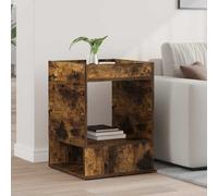 vidaXL End Table Smoked Oak 40 x 40 x 56 cm Engineered Wood