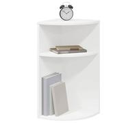 vidaXL End Table White 29.6 x 29.6 x 60 cm Engineered Wood