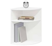 vidaXL End Table White 39.7 x 39.7 x 60 cm Engineered Wood