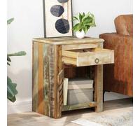 Reclaimed Home Furniture Vintage Wood Side Storage Cabinet Stand Multicolour