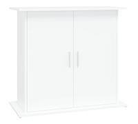 vidaXL Engineered Wood Aquarium Stand, Modern White Fish Tank Stand with Storage Compartments, 81x36x73 cm, Home Decor Accessory