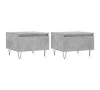 (concrete grey, 2 pcs) vidaXL Coffee Table Side Table End Accent Telephone Sofa Table Engineered Wood