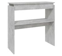 vidaXL Engineered Wood Console Table, Compact Rectangular Design, Hallway/Living Room/Office Space Organizer, Concrete Grey