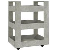 vidaXL Kitchen Trolley Concrete Grey 60x45x80 cm Engineered Wood