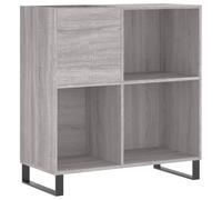 vidaXL Record Cabinet Grey Sonoma 84.5X38X89 Cm Engineered Wood, Grey