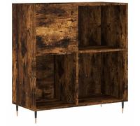vidaXL Record Cabinet Smoked Oak 84.5x38x89 cm Engineered Wood