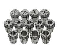 vidaXL ER20 Collets 13 pcs Turning Tool Set - Precision Crafted 45 Steel Material, Convenient Self-Release Design, Engraving Ready, Easy to Identify