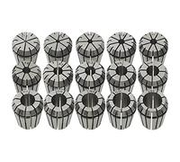 vidaXL ER25 Collets Set of 15 Pieces - Precision Steel Turning Tool Set - Wide Gripping Range 2-16 mm - Excellent for Boring, Milling, Drilling, Tapping