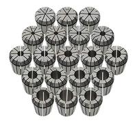 vidaXL ER32 Collets Set - 19 pcs Steel, Self-Release, 2-20 mm for Drilling, Milling, Boring & CNC