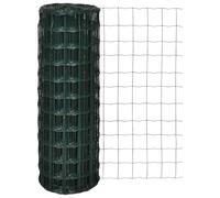 vidaXL Euro Fence | Green Steel Fencing | 10x1.0m | Corrosion and UV Resistant | Decorative | Protective