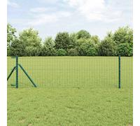 vidaXL Euro Fence Green 0.4 x 10 m PVC-coated iron