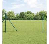 VidaXL Euro Fence Ground Fix 10 X 1.2 M PVC-Coated Steel Green Mesh