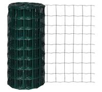 vidaXL Euro Fence Steel 10x0.8 m Green