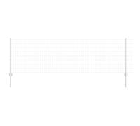 vidaXL Euro fence with 5 U-shaped posts Silver 0.8x10m Steel