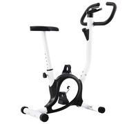 vidaXL Exercise Bike with Belt Resistance Black