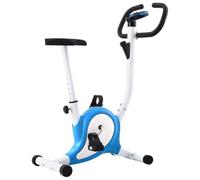 vidaXL Exercise Bike with Belt Resistance Hometrainer Home Cardio Bicycle GYM Workout Ergometer Machine Fitness Cardio Bike Sporting Equipment Blue