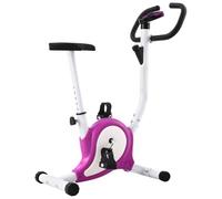 vidaXL Exercise Bike with Belt Resistance Hometrainer Home Cardio Bicycle GYM Workout Ergometer Machine Fitness Cardio Bike Sporting Equipment Purple