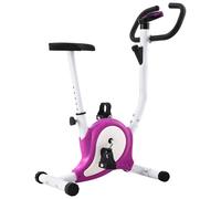 vidaXL Exercise Bike w/ Belt Resistance Purple Hometrainer Gym Cardio Bicycle
