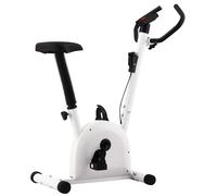 Fitness Exercise Bike with Seat Portable Fitness Bicycle Black/White vidaXL