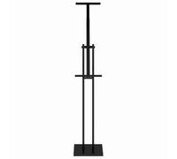 vidaXL Exhibition Displays 2 Pieces Black 26.5 x 26.5 x 127 cm Iron, Garden and Patio Display, Portable Height-Adjustable Rack, Modern Outdoor Stand for Events and Trade Fairs