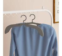 vidaXL 10x Extendable Clothes Hangers Grey Coat Rack Pull-out Clothes Hanger