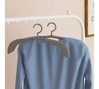 vidaXL 5x Extendable Clothes Hangers Grey Coat Rack Pull-out Clothes Hanger