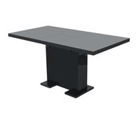vidaXL Extendable Dining Dinner Kitchen Cafe Table Desk Seater High Gloss Black