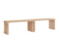 vidaXL Extendable Garden Bench - Solid Pine Wood, Adjustable Length, Ideal for Patio, Terraces, Porches and Backyards, Brown - Modern Style