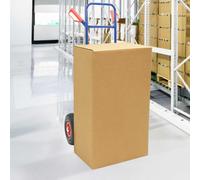 vidaXL Extendable Hand Trolley Blue and Red 49.5 x 53 x 114 cm Steel