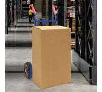 vidaXL Extendable Hand Trolley Blue and Red 57 x 46 x 113 cm Steel