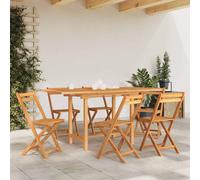 vidaXL Extending Garden Table 110-160x80x75cm Solid Wood Teak