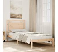 vidaXL Extra Long Bed Frame without Mattress 100x210 cm Solid Wood
