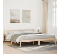 Bed Frame Home Bedstead Bed Base Mattress Foundation Solid Pinewood vidaXL
